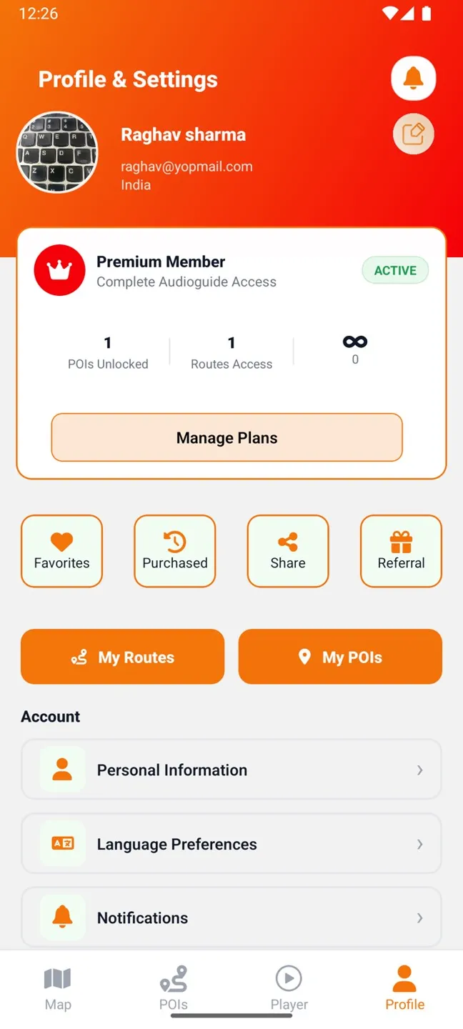 App screenshot